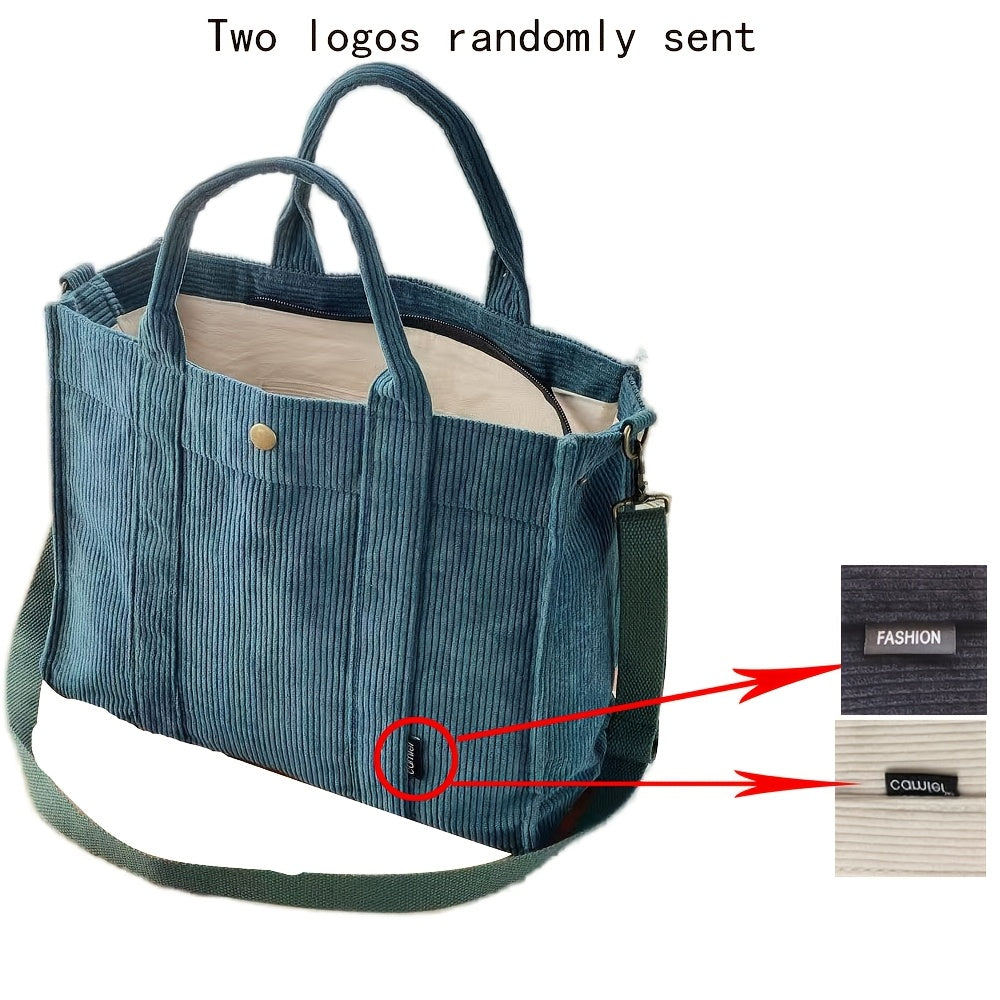 Élise | Cozy Corduroy Tote for Effortless Elegance