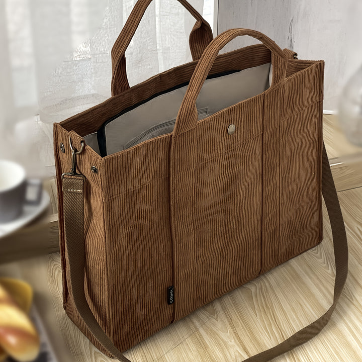 Élise | Cozy Corduroy Tote for Effortless Elegance