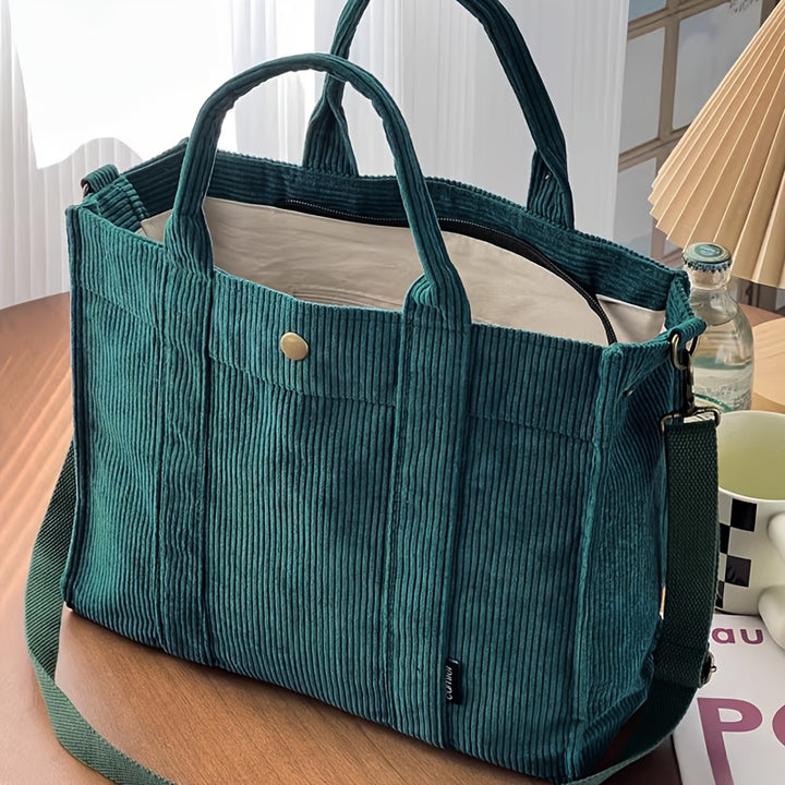 Élise | Cozy Corduroy Tote for Effortless Elegance