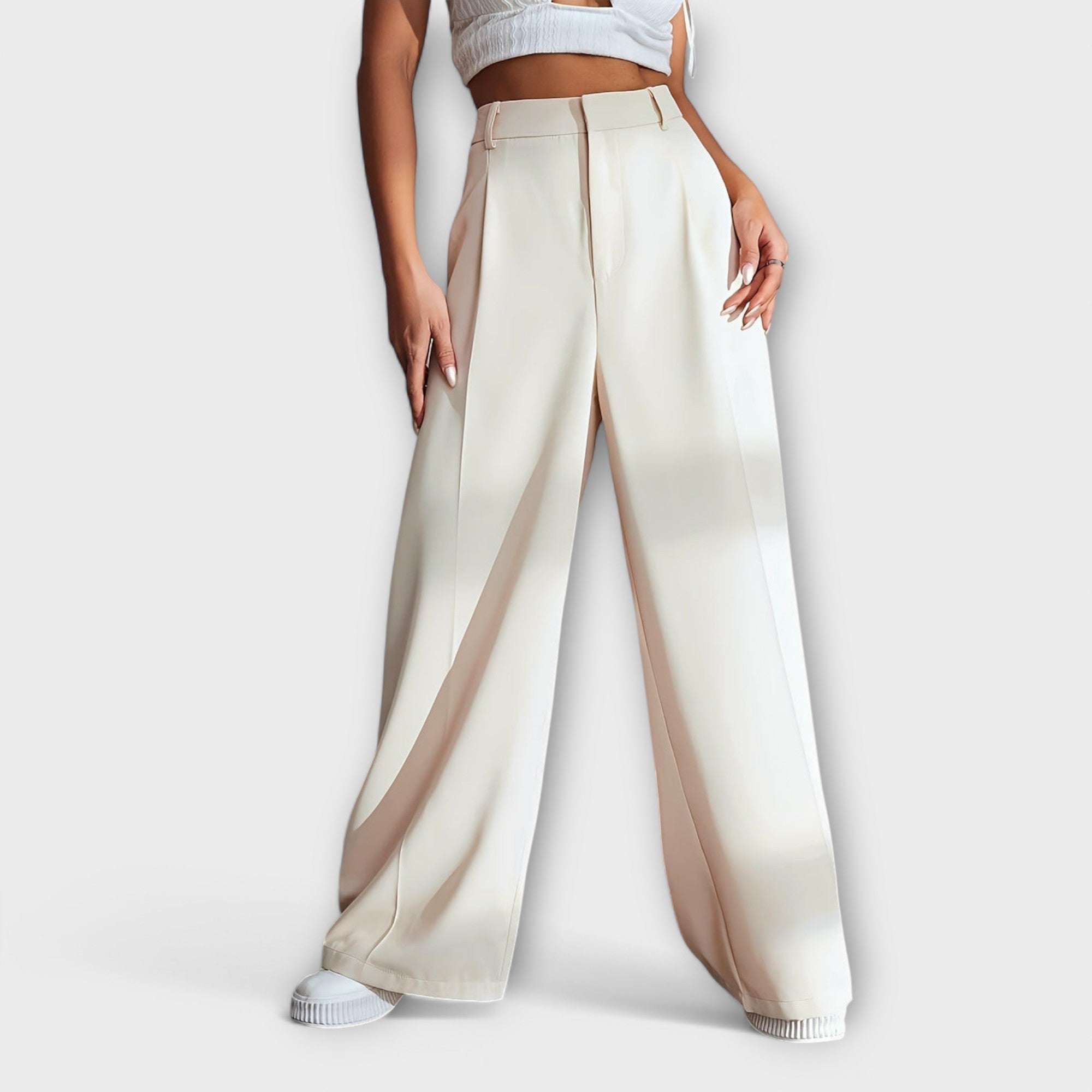 Iara - High Waist Trousers with Wide Legs