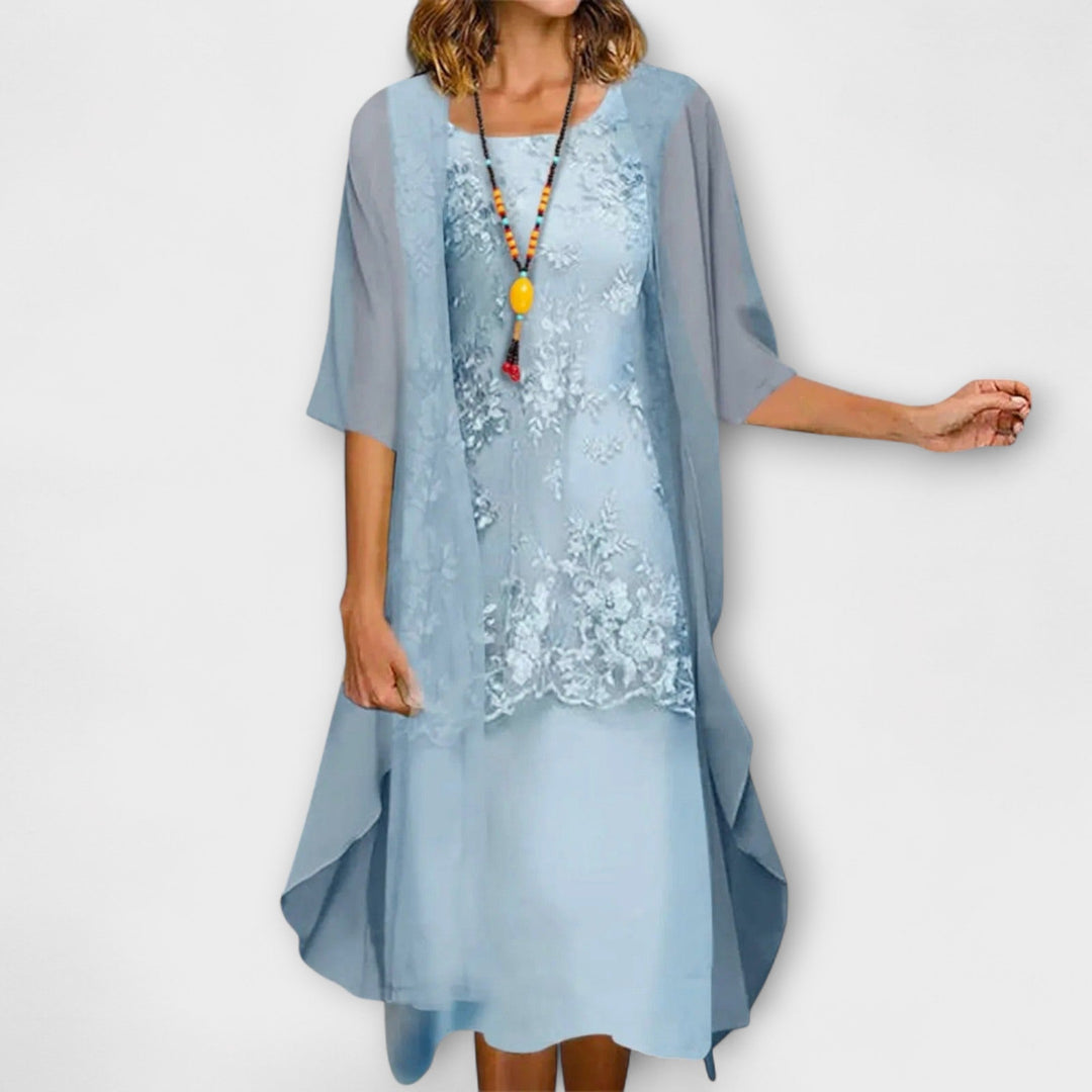 Ashki™ - ELEGANT DRESS WITH FLATTERING SILHOUETTE